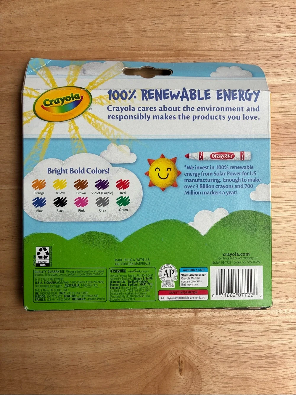 Crayola Broad Line Markers 10 Count Classic Bold Colors Nontoxic Art Supplies